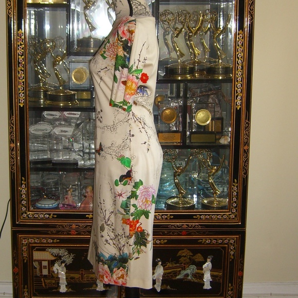 ZARA ORIENTAL PRINT DRESS M - Picture 5 of 7